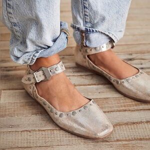 Free People Mystic Mary Jane flats Champagne